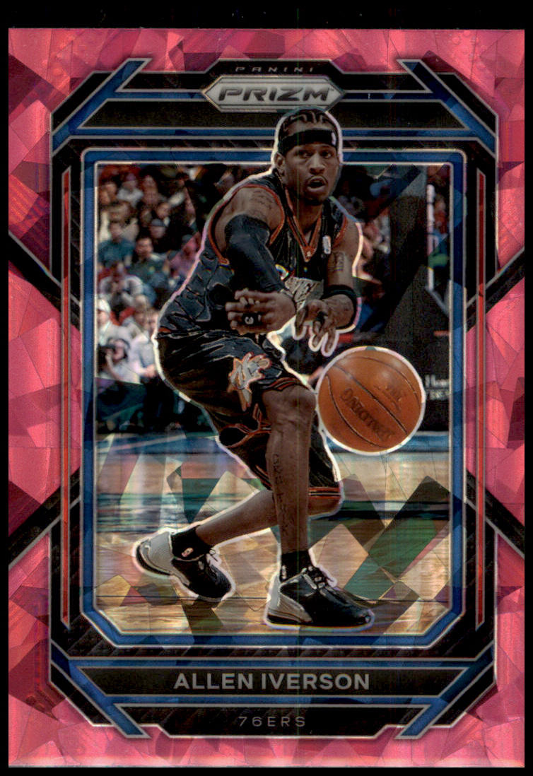 2022-23 Panini Prizm #281 Allen Iverson Prizms Pink Ice