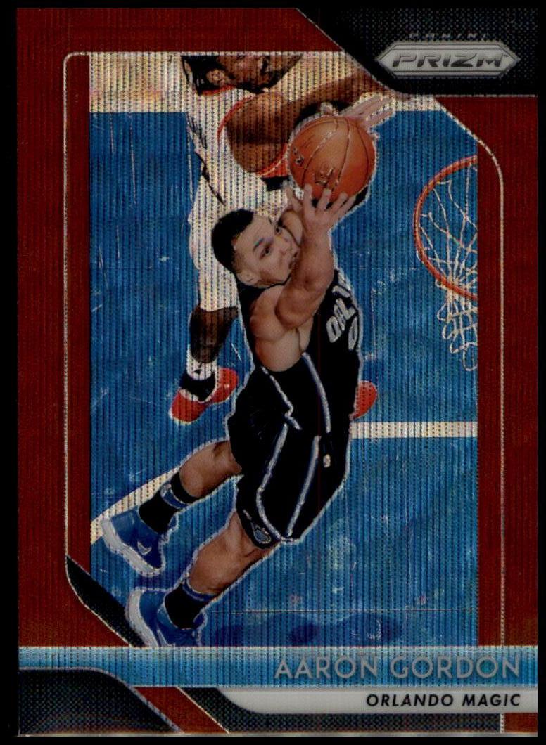 2018-19 Panini Prizm #159 Aaron Gordon Prizms Ruby Wave