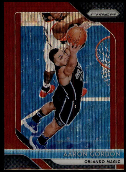 2018-19 Panini Prizm #159 Aaron Gordon Prizms Ruby Wave