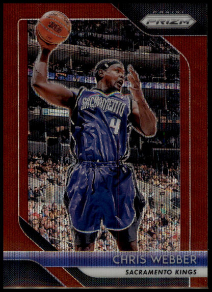 2018-19 Panini Prizm #165 Chris Webber Prizms Ruby Wave