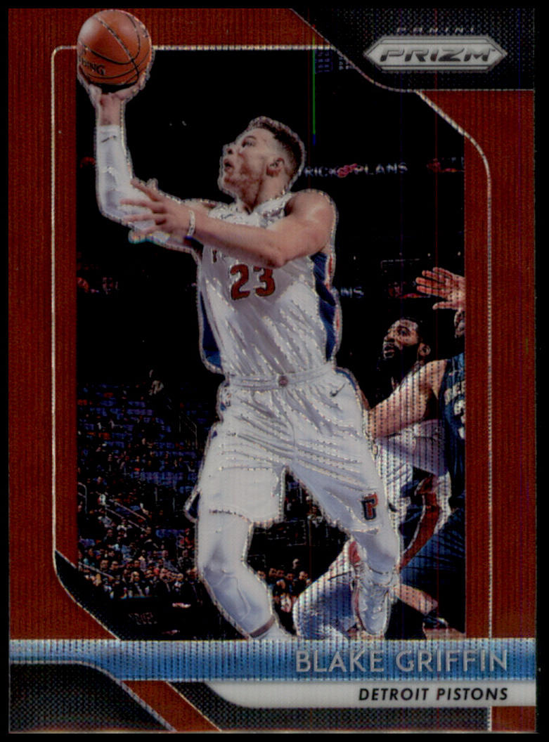 2018-19 Panini Prizm #172 Blake Griffin Prizms Ruby Wave