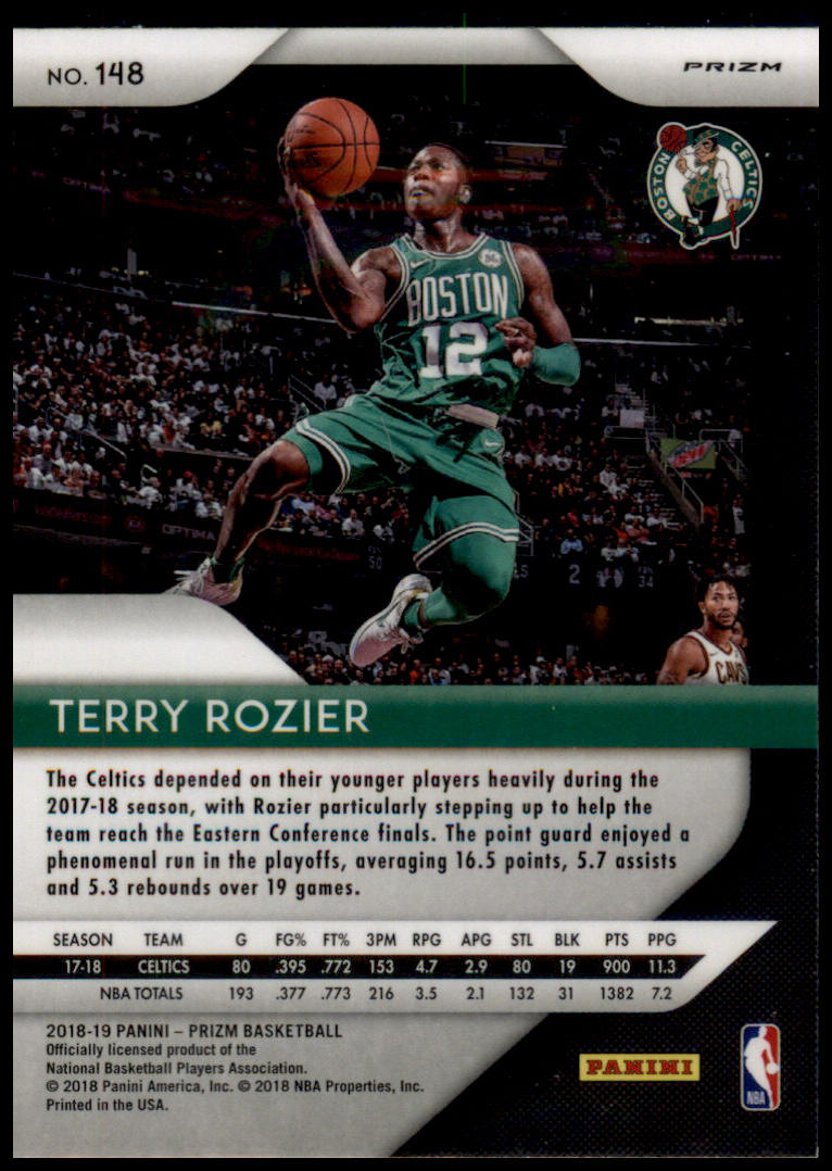 2018-19 Panini Prizm #148 Terry Rozier Prizms Ruby Wave