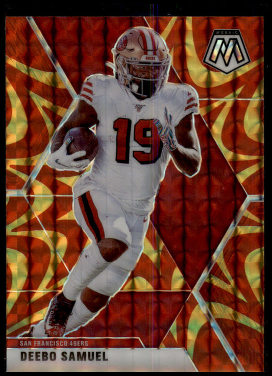 2020 Panini Mosaic #177 Deebo Samuel Prizm Reactive Gold