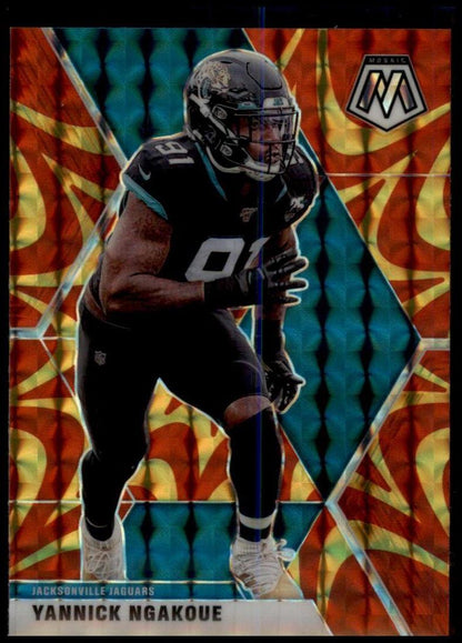 2020 Panini Mosaic #103 Yannick Ngakoue Prizm Reactive Gold