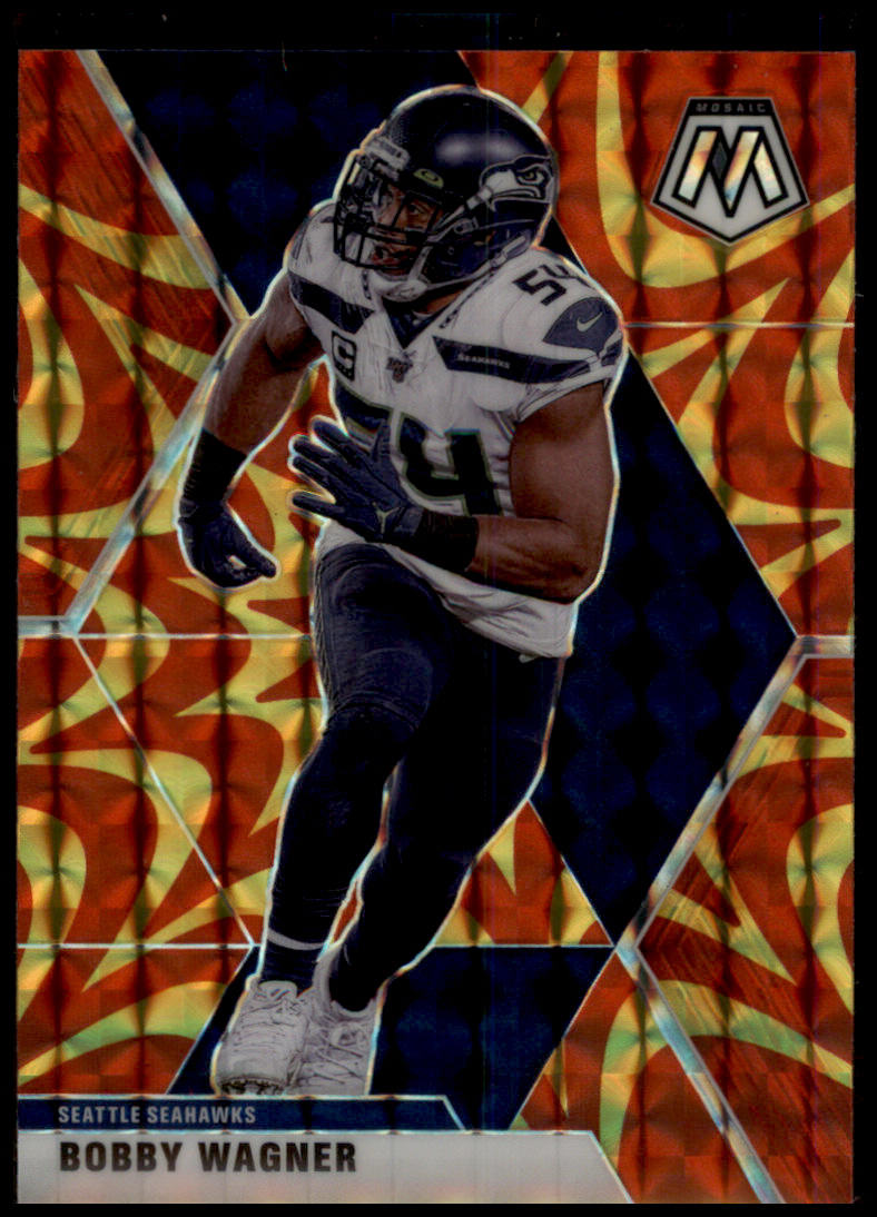 2020 Panini Mosaic #186 Bobby Wagner Prizm Reactive Gold