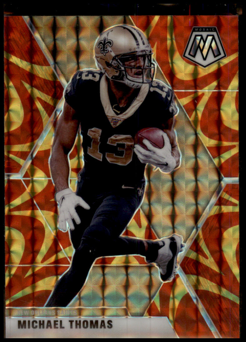 2020 Panini Mosaic #143 Michael Thomas Prizm Reactive Gold