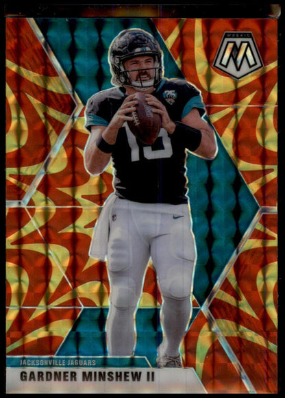 2020 Panini Mosaic #97 Gardner Minshew II Prizm Reactive Gold