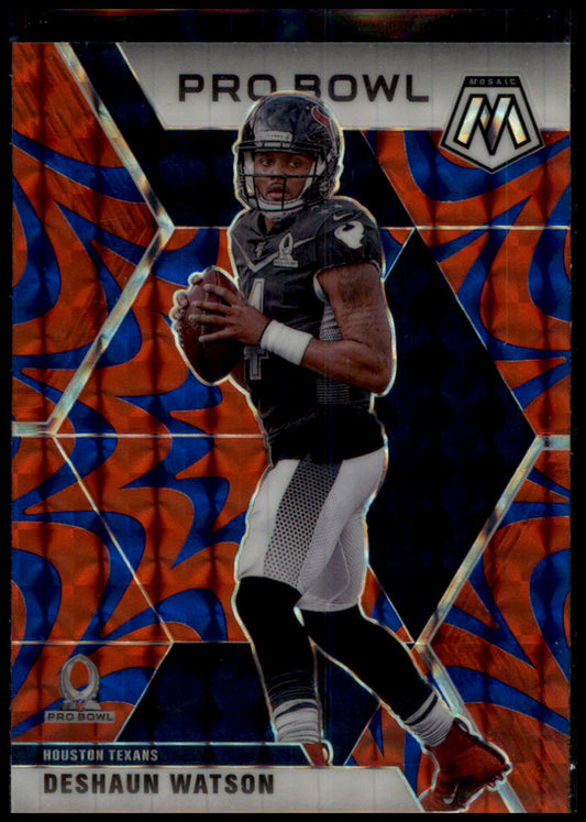 2020 Panini Mosaic #259 Deshaun Watson Prizm Reactive Blue