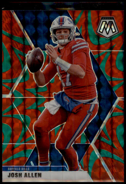 2020 Panini Mosaic #26 Josh Allen Prizm Reactive Green