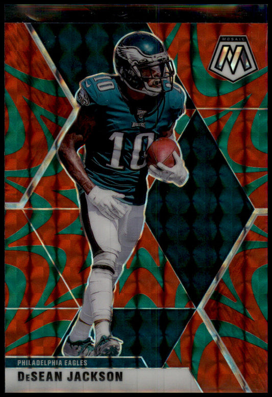 2020 Panini Mosaic #166 DeSean Jackson Prizm Reactive Green