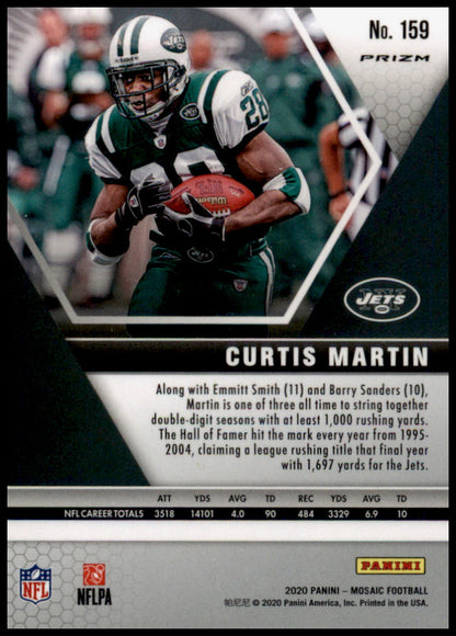 2020 Panini Mosaic #159 Curtis Martin Prizm Red