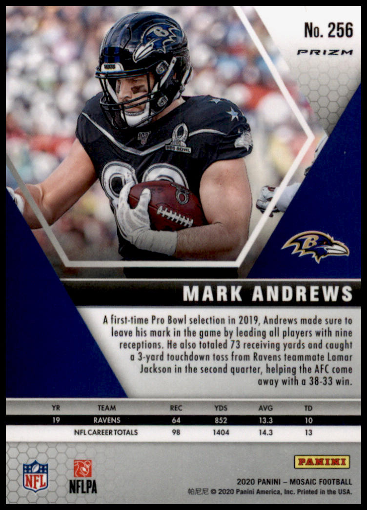 2020 Panini Mosaic #256 Mark Andrews Prizm Red