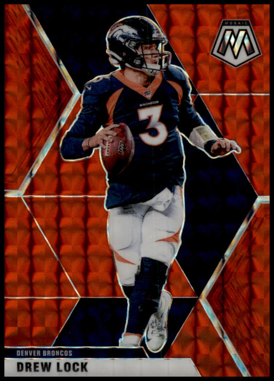 2020 Panini Mosaic #66 Drew Lock Prizm Red