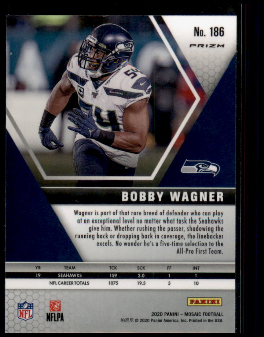 2020 Panini Mosaic #186 Bobby Wagner Prizm Reactive Orange