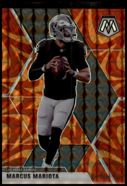 2020 Panini Mosaic #105 Marcus Mariota Prizm Reactive Orange