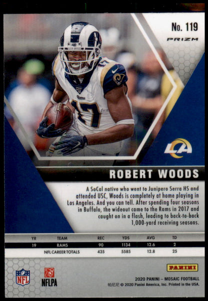 2020 Panini Mosaic #119 Robert Woods Prizm Reactive Orange