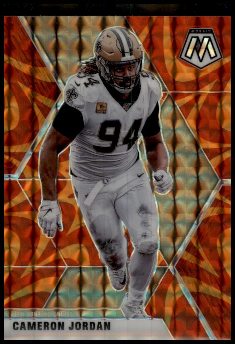 2020 Panini Mosaic #147 Cameron Jordan Prizm Reactive Orange