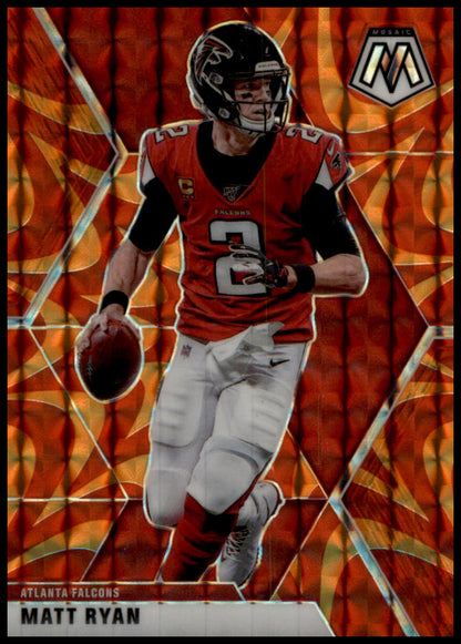 2020 Panini Mosaic #14 Matt Ryan Prizm Reactive Orange