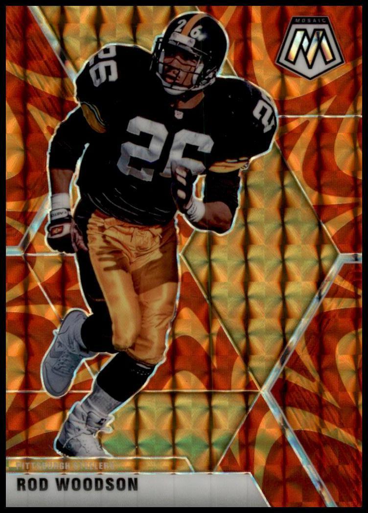 2020 Panini Mosaic #173 Rod Woodson Prizm Reactive Orange