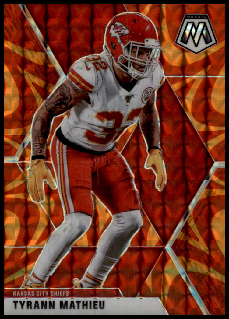 2020 Panini Mosaic #6 Tyrann Mathieu Prizm Reactive Orange