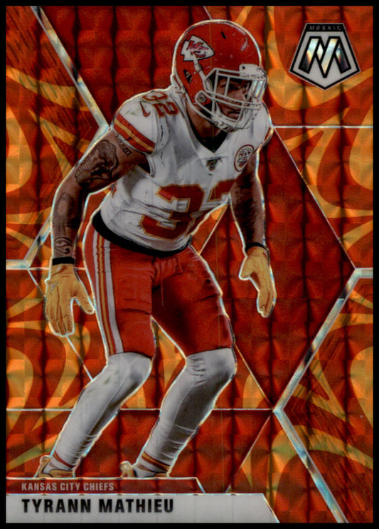 2020 Panini Mosaic #6 Tyrann Mathieu Prizm Reactive Orange