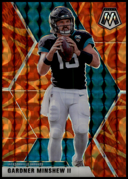 2020 Panini Mosaic #97 Gardner Minshew II Prizm Reactive Orange