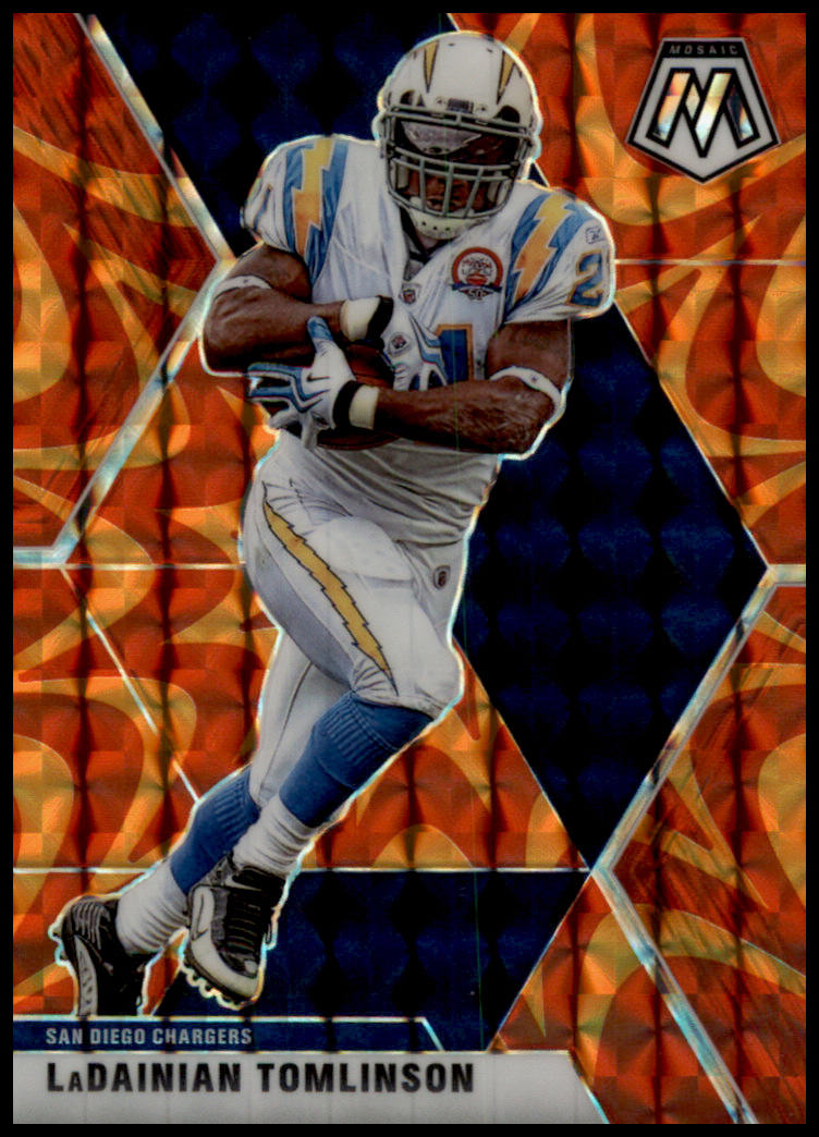 2020 Panini Mosaic #113 LaDainian Tomlinson Prizm Reactive Orange