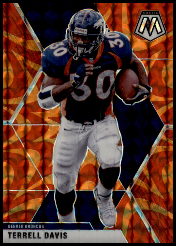 2020 Panini Mosaic #68 Terrell Davis Prizm Reactive Orange