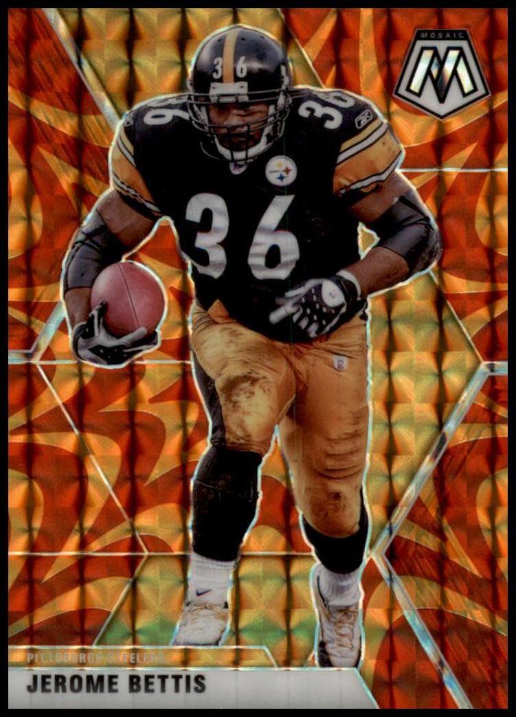 2020 Panini Mosaic #172 Jerome Bettis Prizm Reactive Orange