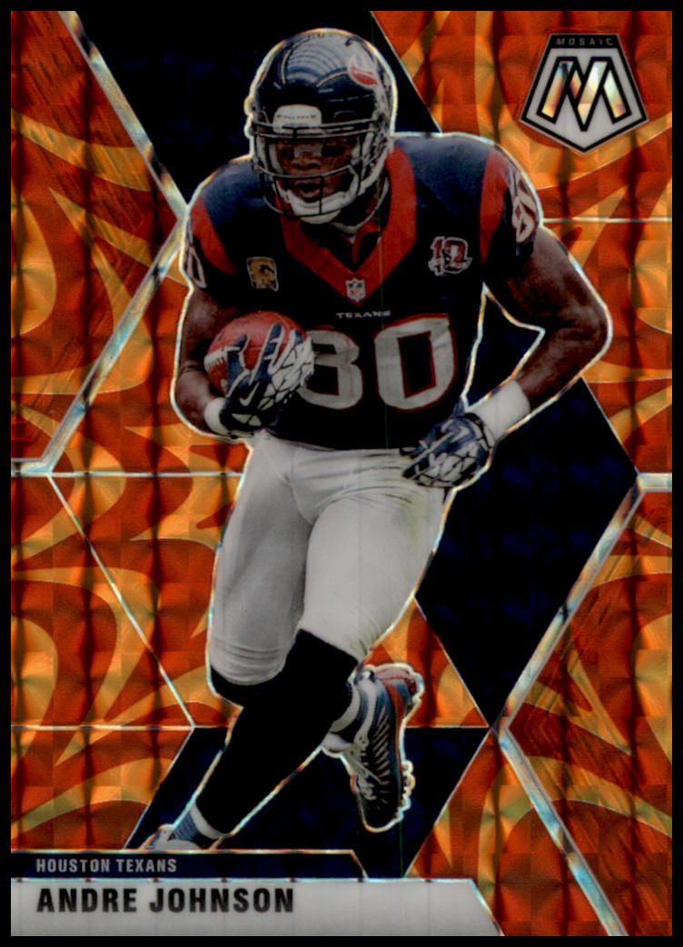 2020 Panini Mosaic #86 Andre Johnson Prizm Reactive Orange