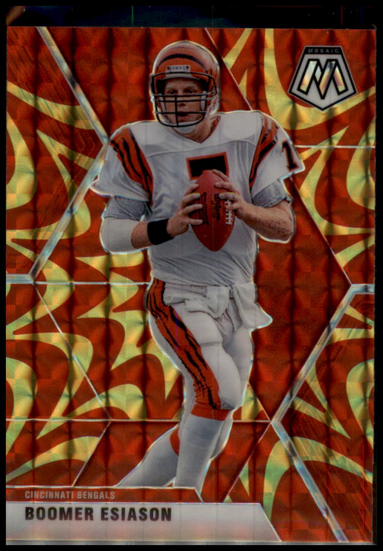 2020 Panini Mosaic #51 Boomer Esiason Prizm Reactive Gold