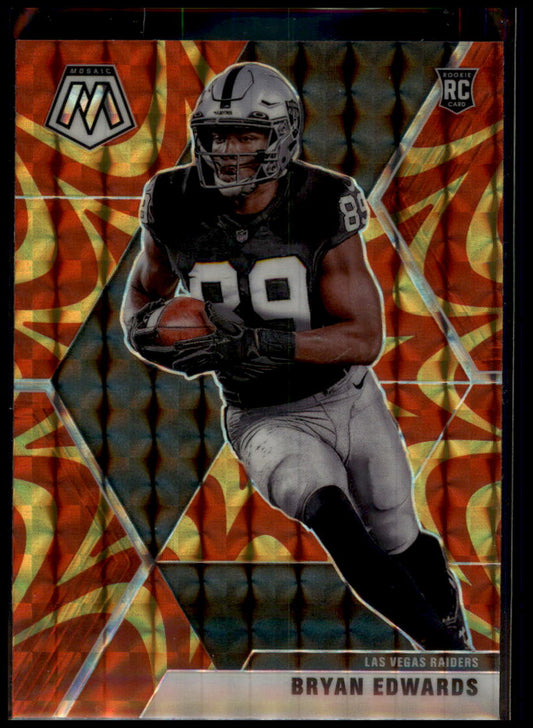 2020 Panini Mosaic #230 Bryan Edwards Prizm Reactive Gold