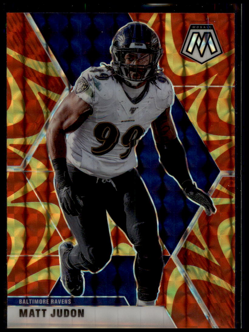 2020 Panini Mosaic #24 Matt Judon Prizm Reactive Gold