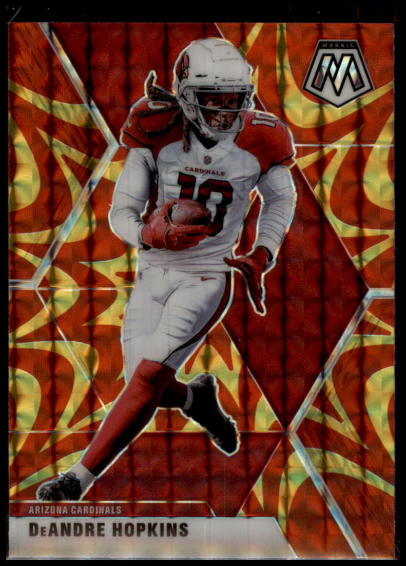 2020 Panini Mosaic #10 DeAndre Hopkins Prizm Reactive Gold