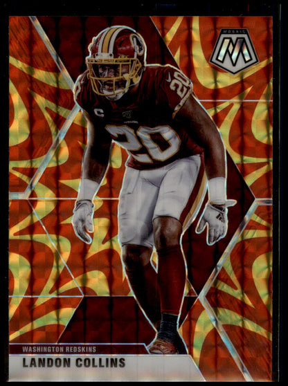 2020 Panini Mosaic #199 Landon Collins Prizm Reactive Gold