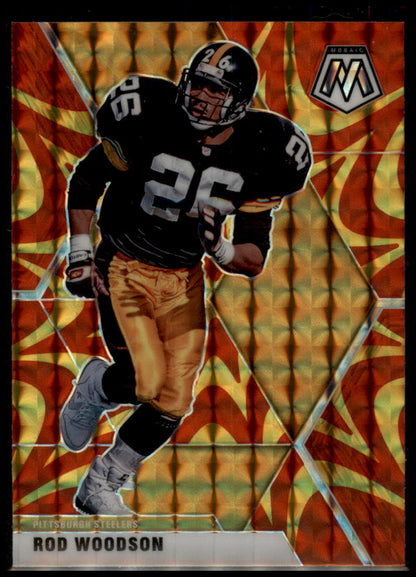 2020 Panini Mosaic #173 Rod Woodson Prizm Reactive Gold