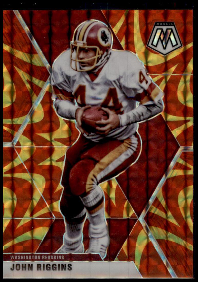 2020 Panini Mosaic #200 John Riggins Prizm Reactive Gold