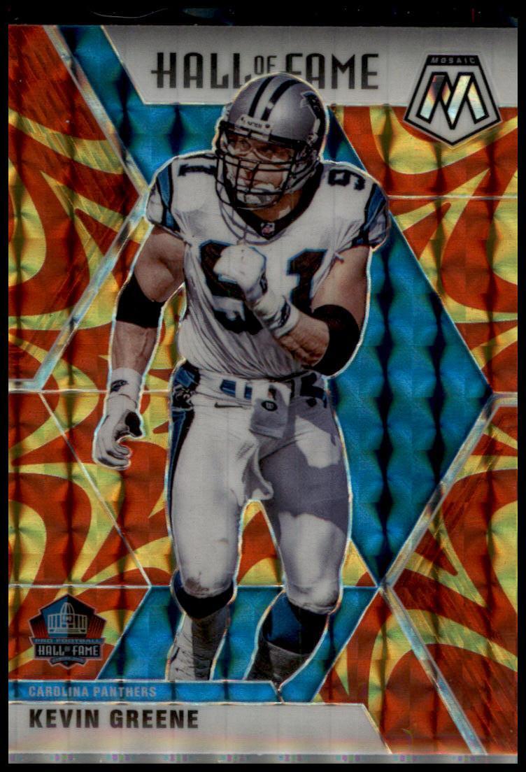 2020 Panini Mosaic #284 Kevin Greene Prizm Reactive Gold