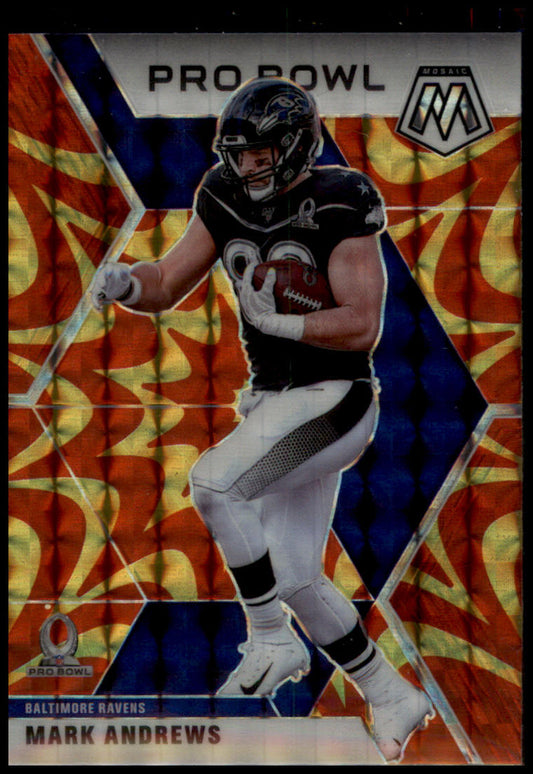 2020 Panini Mosaic #256 Mark Andrews Prizm Reactive Gold