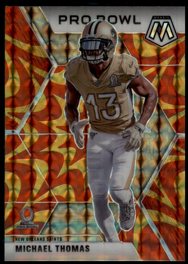 2020 Panini Mosaic #252 Michael Thomas Prizm Reactive Gold