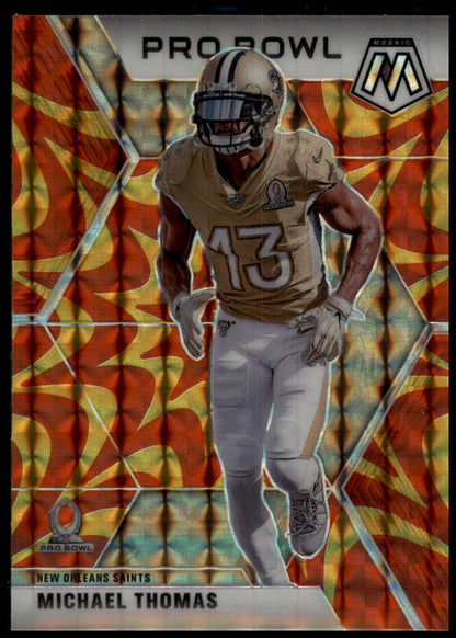 2020 Panini Mosaic #252 Michael Thomas Prizm Reactive Gold