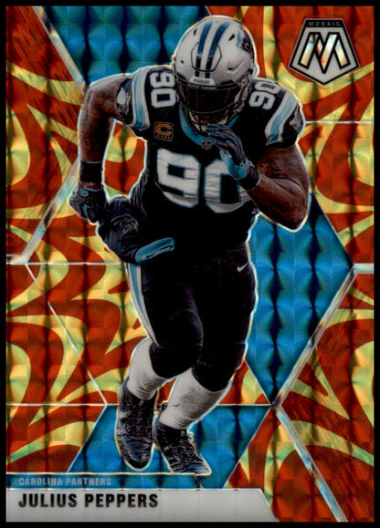 2020 Panini Mosaic #37 Julius Peppers Prizm Reactive Gold