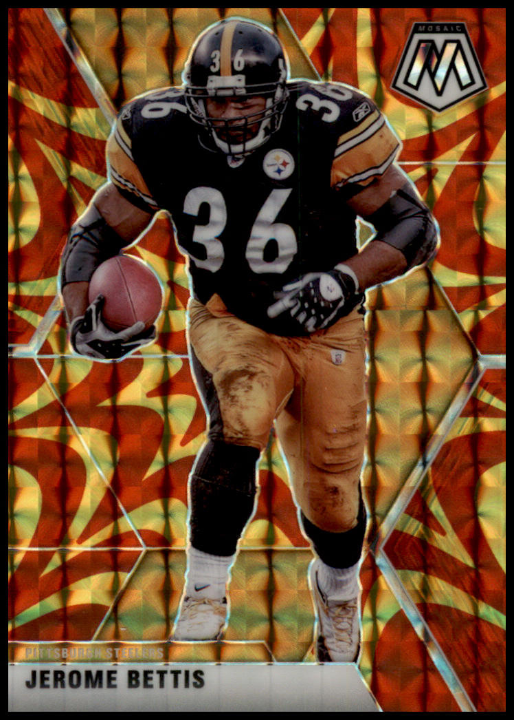 2020 Panini Mosaic #172 Jerome Bettis Prizm Reactive Gold