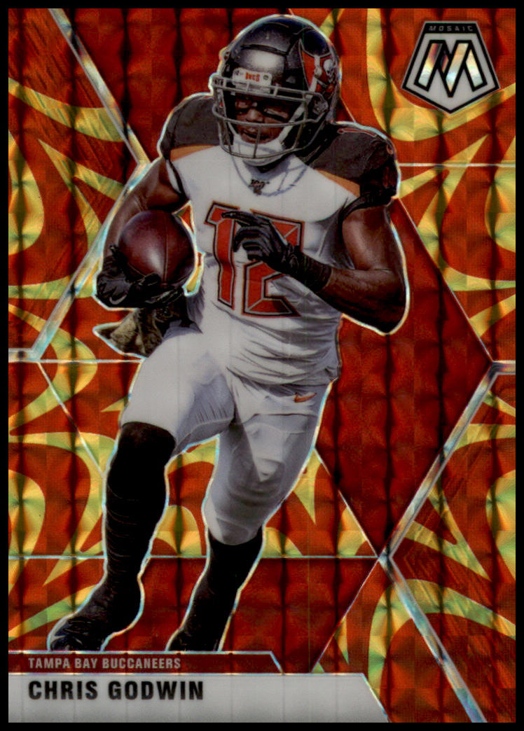 2020 Panini Mosaic #192 Chris Godwin Prizm Reactive Gold