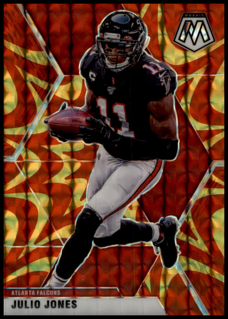 2020 Panini Mosaic #15 Julio Jones Prizm Reactive Gold