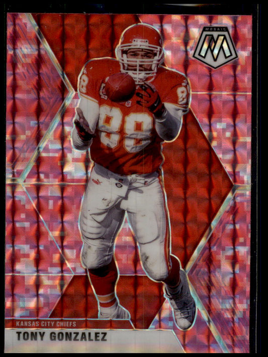 2020 Panini Mosaic #2 Tony Gonzalez Prizm Camo Pink