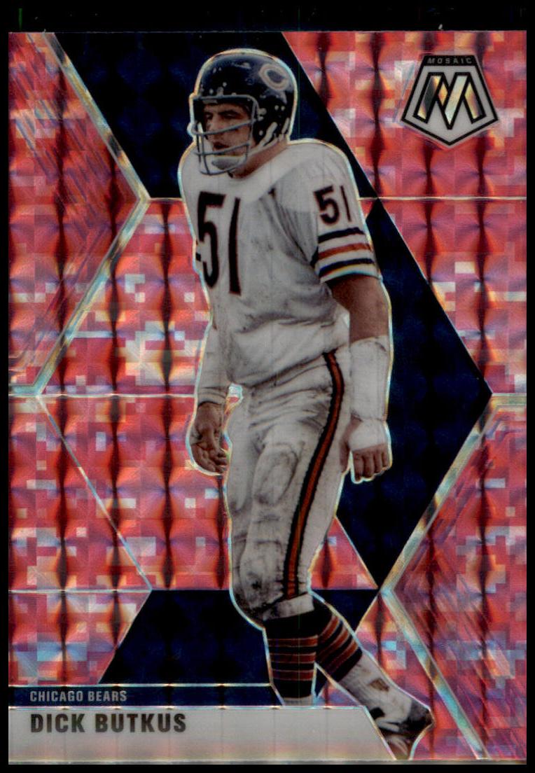 2020 Panini Mosaic #42 Dick Butkus Prizm Camo Pink