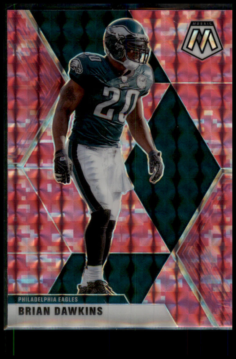 2020 Panini Mosaic #164 Brian Dawkins Prizm Camo Pink