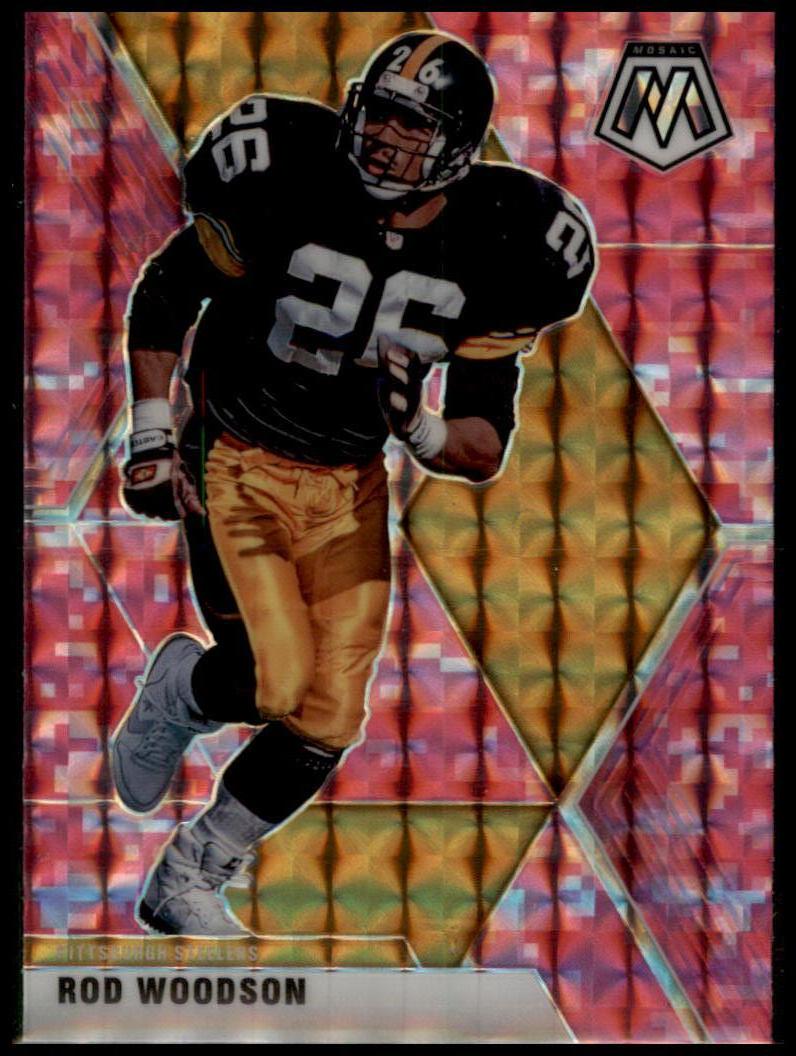 2020 Panini Mosaic #173 Rod Woodson Prizm Camo Pink