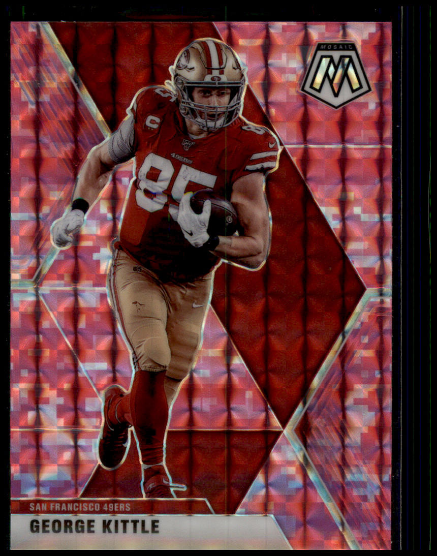 2020 Panini Mosaic #175 George Kittle Prizm Camo Pink